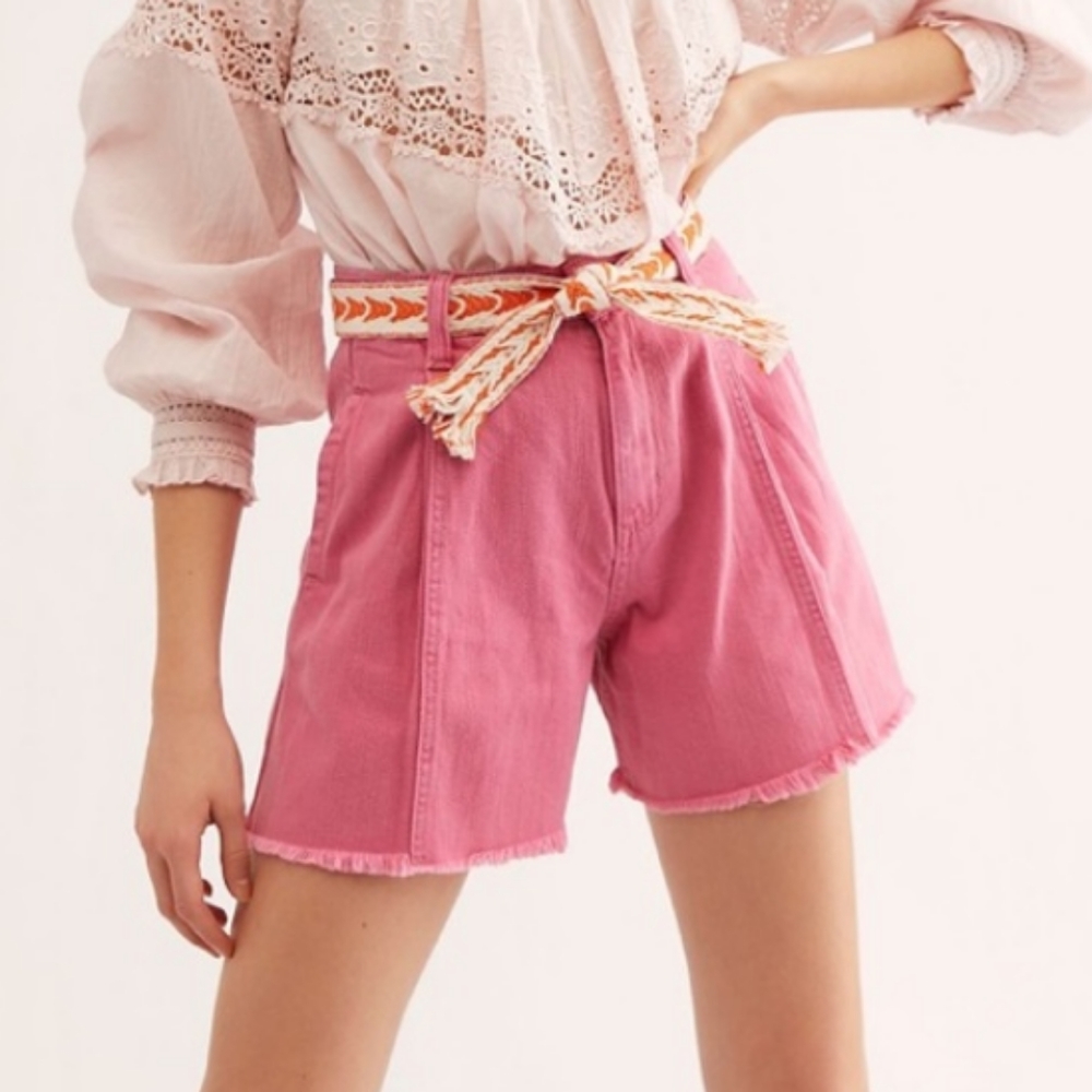 Free People Amelie A-Line Short Pink Passion 31